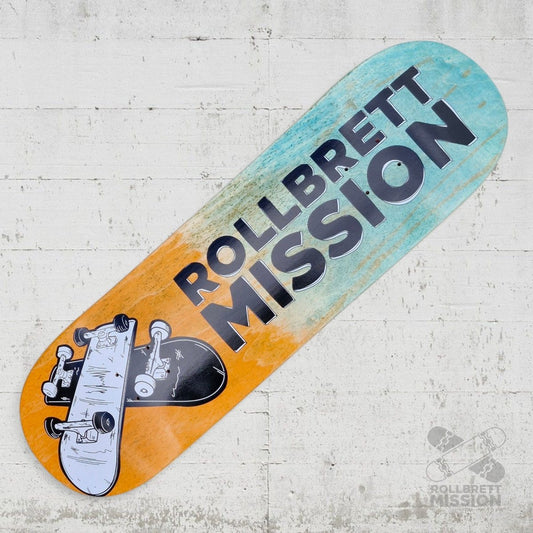 Rollbrett Mission KURZER ZWILLING 3D 9.0 Short Twintail Deck - Skateboard - Decks - Rollbrett Mission