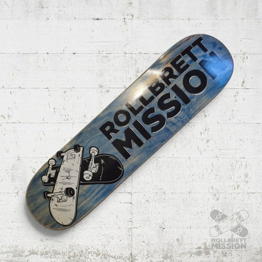 Rollbrett Mission KURZER ZWILLING 3D Logo 8.0 Short Twintail Deck - Skateboard-Decks - Rollbrett Mission