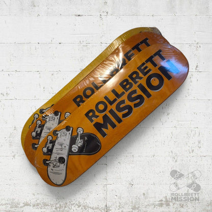 Rollbrett Mission KURZER ZWILLING 3D Logo 8.75 Short Twintail Deck - Skateboard-Decks - Rollbrett Mission