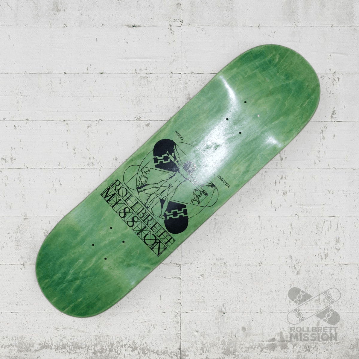 Rollbrett Mission KURZER ZWILLING 8.75 Vitruvian Short Twintail Deck - Skateboard - Decks - Rollbrett Mission