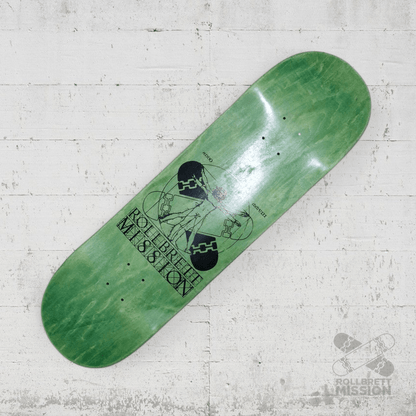 Rollbrett Mission KURZER ZWILLING 8.75 Vitruvian Short Twintail Deck - Skateboard - Decks - Rollbrett Mission