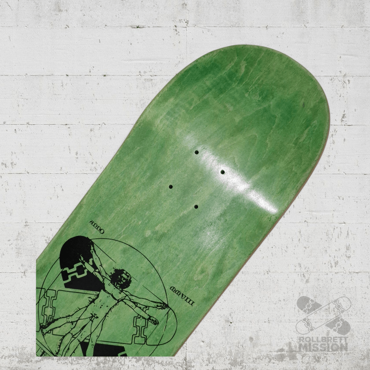 Rollbrett Mission KURZER ZWILLING 8.75 Vitruvian Short Twintail Deck - Skateboard - Decks - Rollbrett Mission
