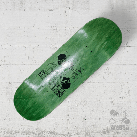 Rollbrett Mission KURZER ZWILLING 9.8 Vitruvian Short Twintail Deck - Skateboard - Decks - Rollbrett Mission