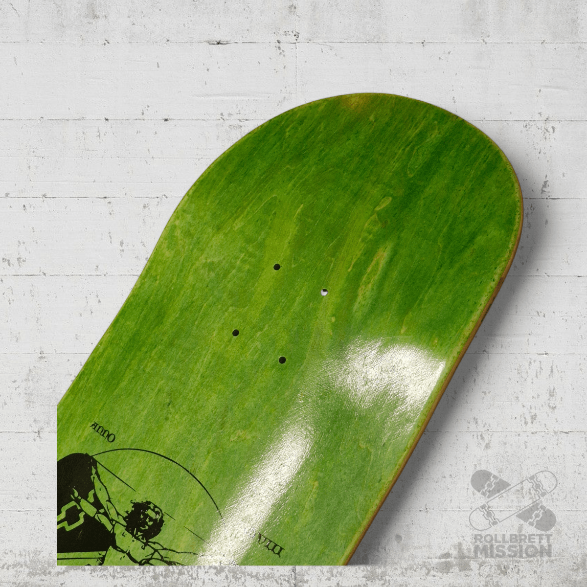 Rollbrett Mission KURZER ZWILLING 9.8 Vitruvian Short Twintail Deck - Skateboard - Decks - Rollbrett Mission