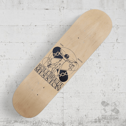 Rollbrett Mission KURZER ZWILLING Vitruvian 8.0 Short Twintail Deck - Skateboard - Decks - Rollbrett Mission