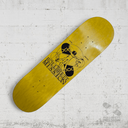 Rollbrett Mission KURZER ZWILLING Vitruvian 8.5 Short Twintail Deck - Skateboard - Decks - Rollbrett Mission