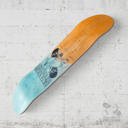 Rollbrett Mission KURZER ZWILLING Vitruvian 8.5 Short Twintail Deck - Skateboard - Decks - Rollbrett Mission