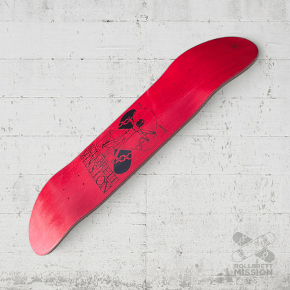 Rollbrett Mission KURZER ZWILLING Vitruvian 8.5 Short Twintail Deck - Skateboard - Decks - Rollbrett Mission