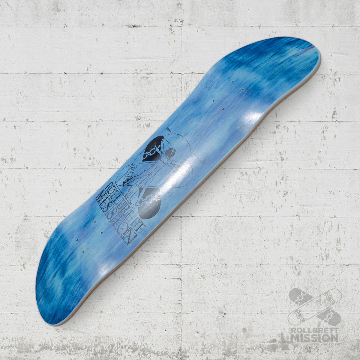 Rollbrett Mission KURZER ZWILLING Vitruvian 9.0 Short Twintail Deck - Skateboard - Decks - Rollbrett Mission