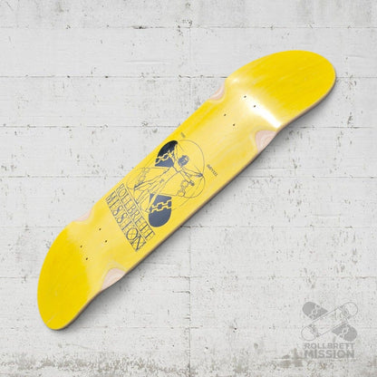 Rollbrett Mission KURZER ZWILLING Vitruvian 9.0 Short Twintail Wheel Wells Deck - Skateboard - Decks - Rollbrett Mission