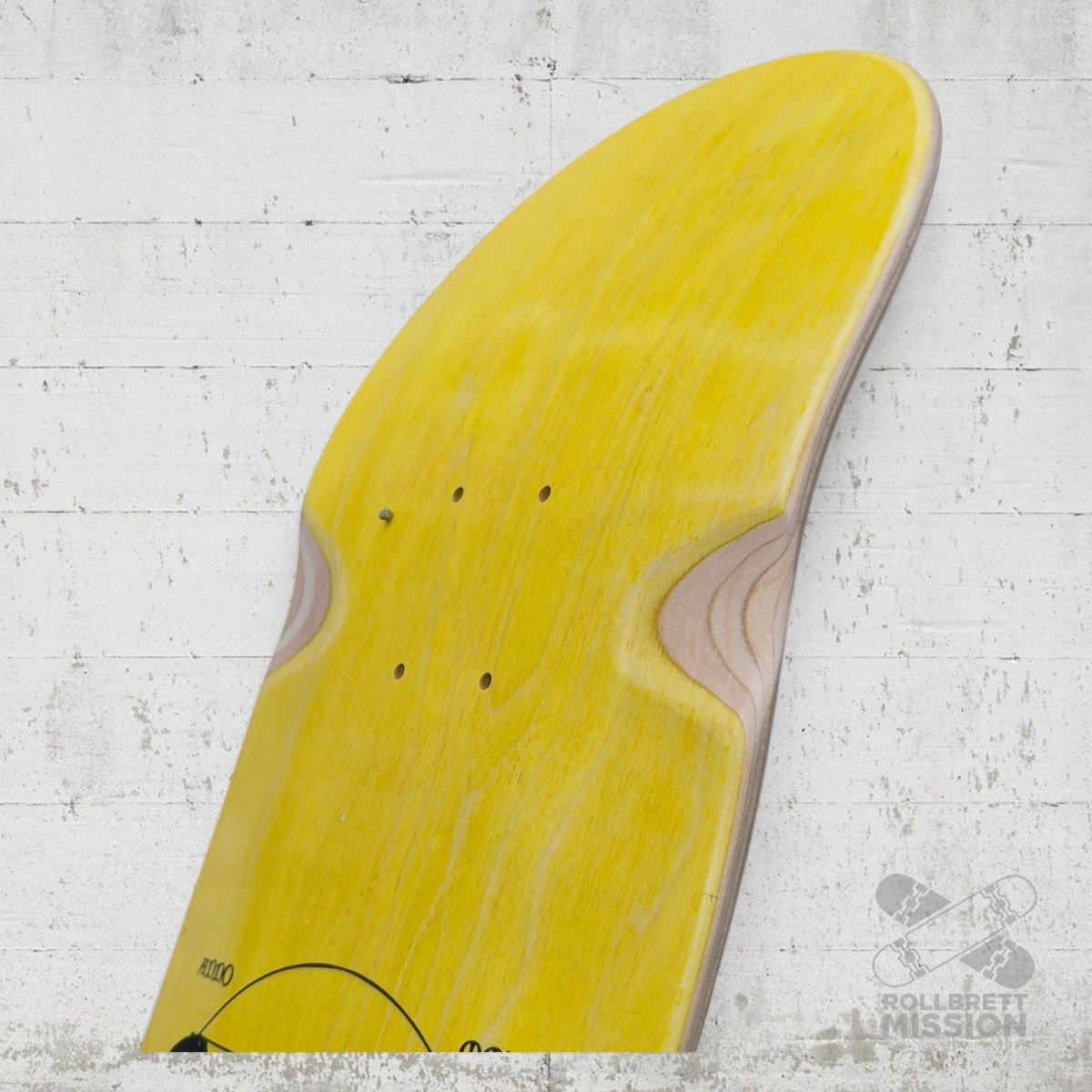 Rollbrett Mission KURZER ZWILLING Vitruvian 9.0 Short Twintail Wheel Wells Deck - Skateboard - Decks - Rollbrett Mission