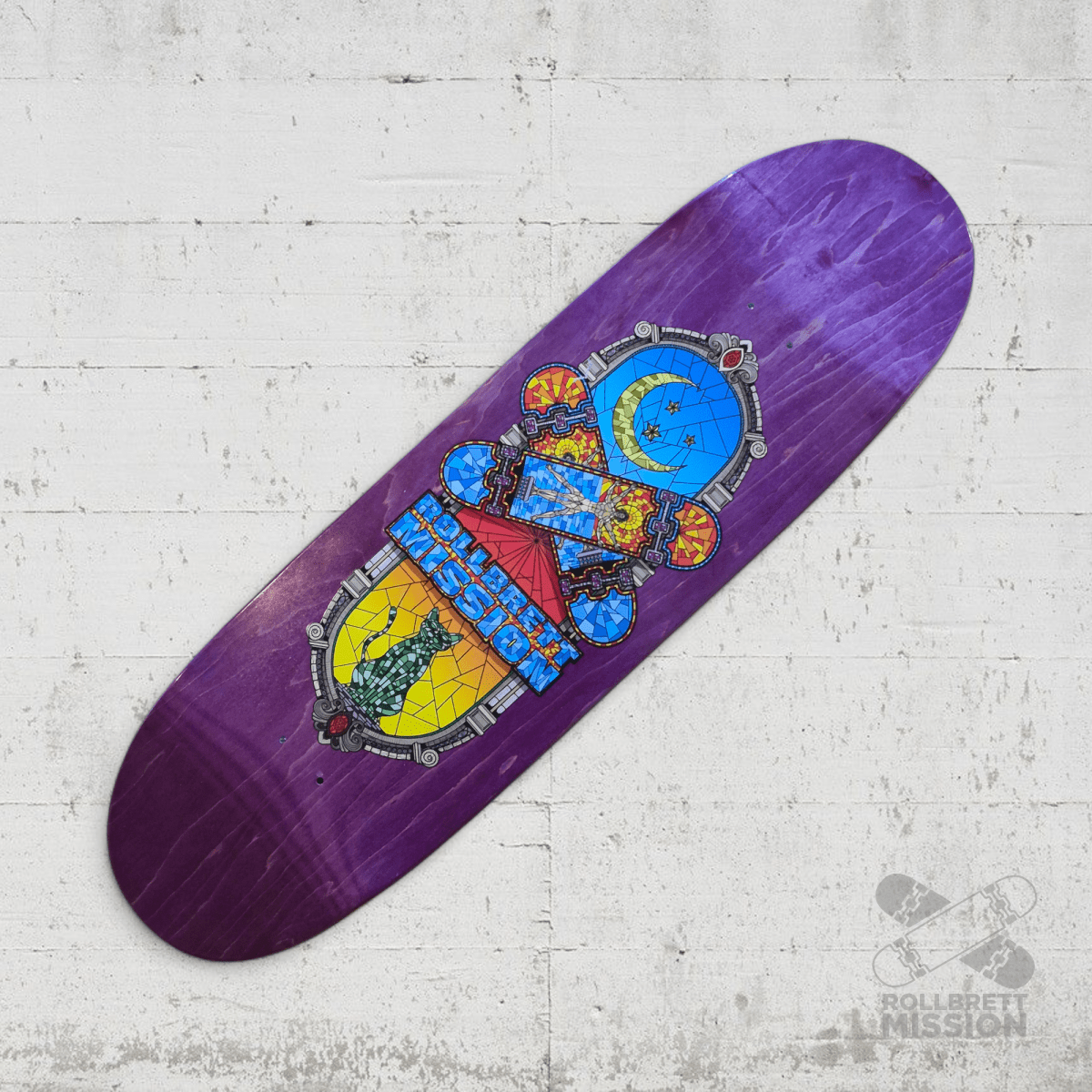 Rollbrett Mission Mosaik 9.25 Egg Shape Deck - Skateboard - Decks - Rollbrett Mission