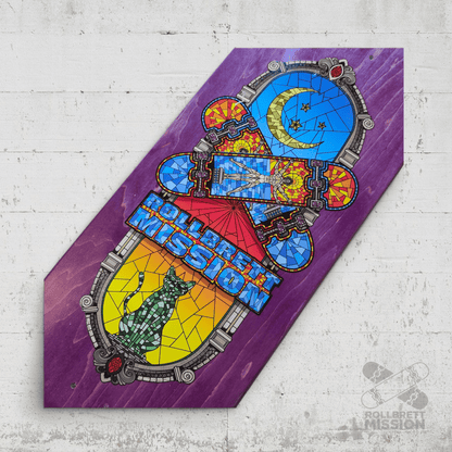 Rollbrett Mission Mosaik 9.25 Egg Shape Deck - Skateboard - Decks - Rollbrett Mission