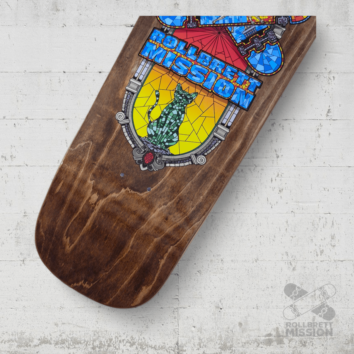 Rollbrett Mission Mosaik 9.25 Square Oldschool Deck - Skateboard - Decks - Rollbrett Mission
