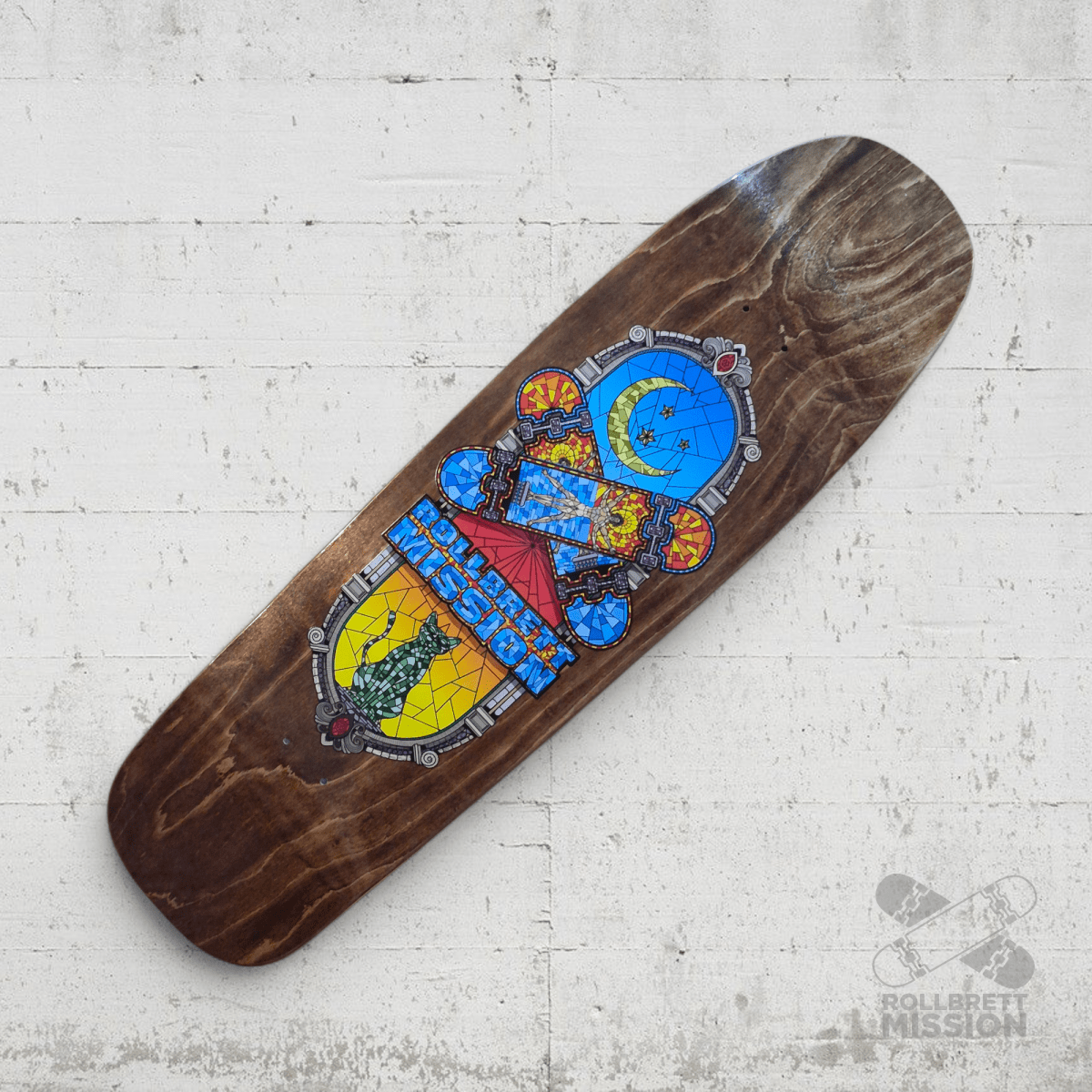 Rollbrett Mission Mosaik 9.25 Square Oldschool Deck - Skateboard - Decks - Rollbrett Mission