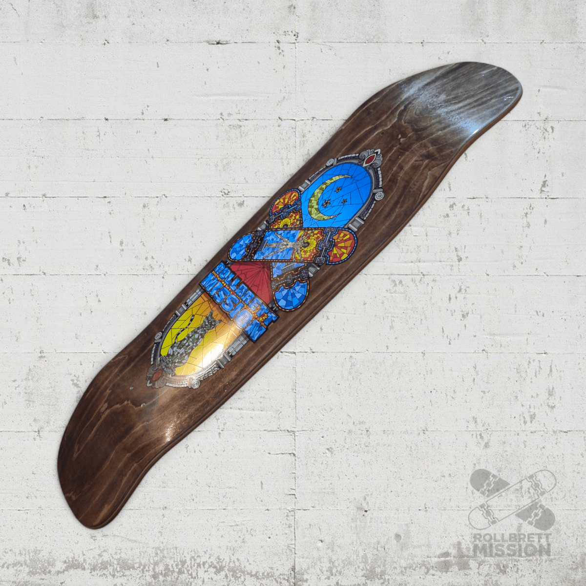 Rollbrett Mission Mosaik 9.25 Square Oldschool Deck - Skateboard - Decks - Rollbrett Mission