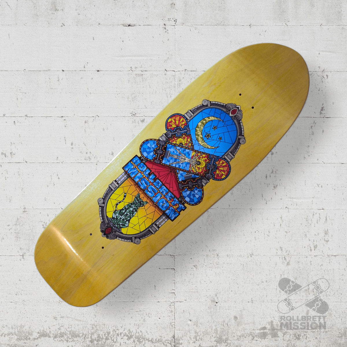Rollbrett Mission Mosaik 9.75 Oldschool Deck - Skateboard - Decks - Rollbrett Mission