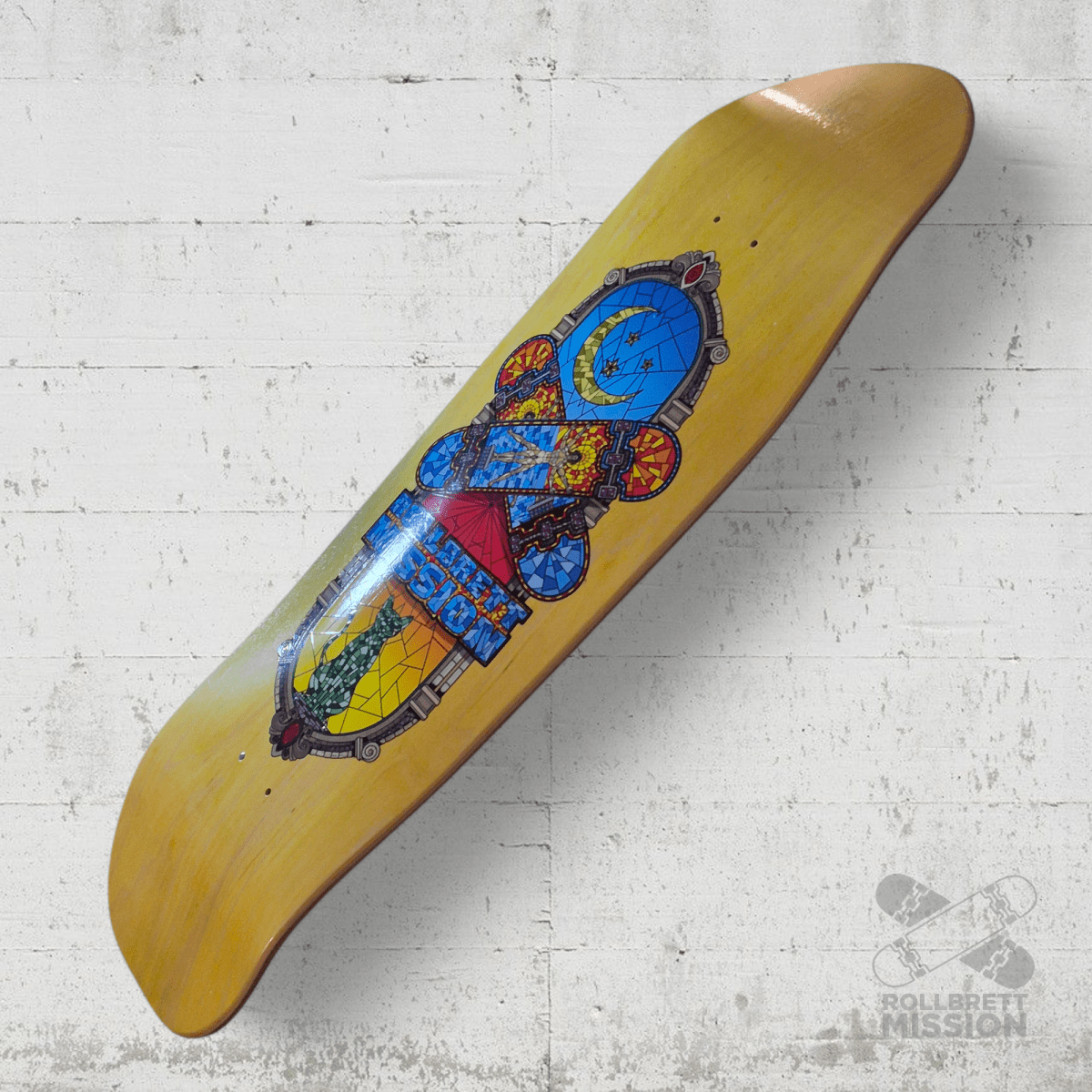 Rollbrett Mission Mosaik 9.75 Oldschool Deck - Skateboard - Decks - Rollbrett Mission