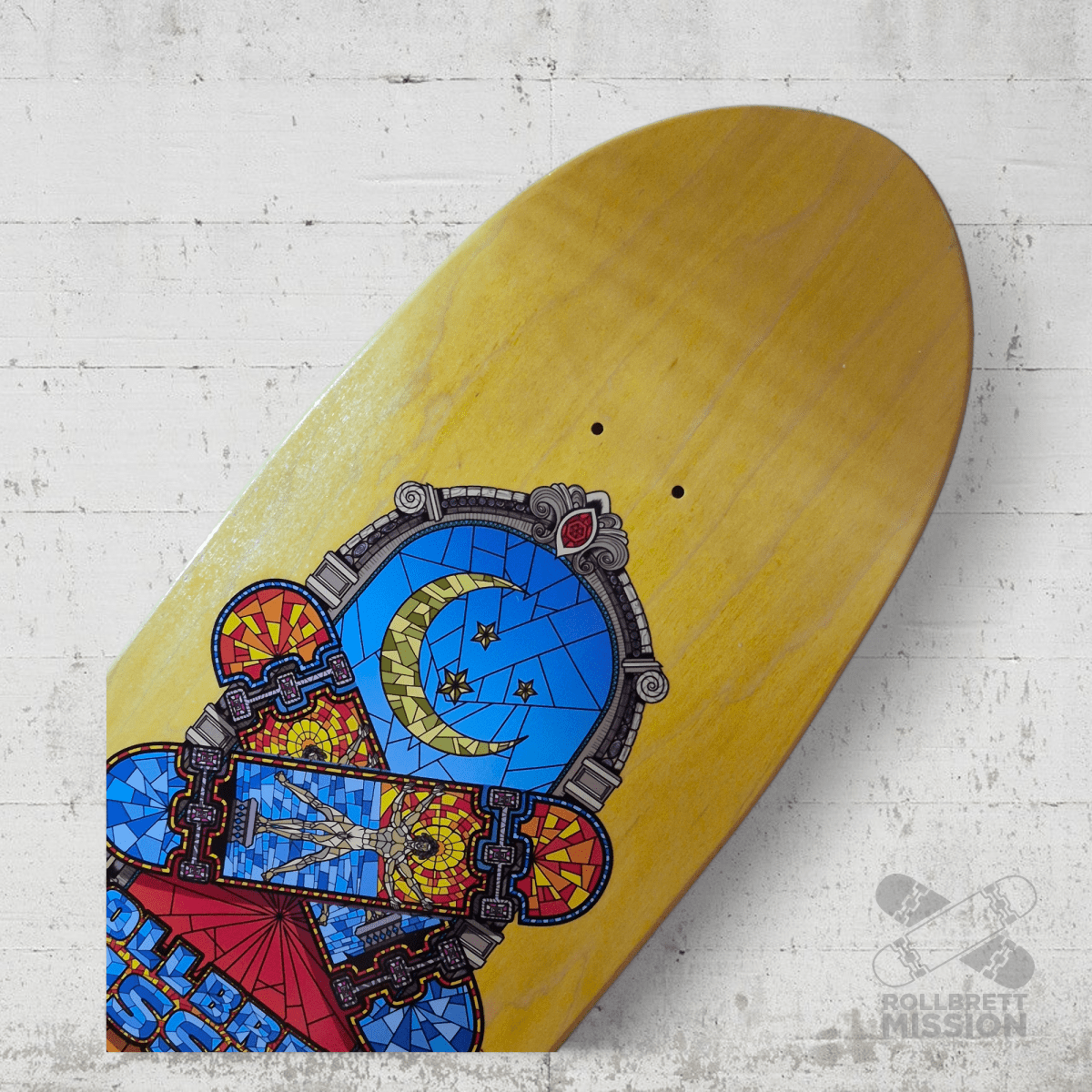 Rollbrett Mission Mosaik 9.75 Oldschool Deck - Skateboard - Decks - Rollbrett Mission