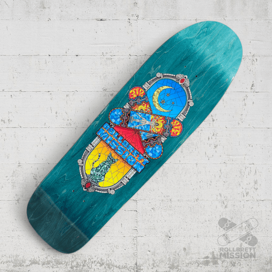 Rollbrett Mission Mosaik Katze 9.31 Oldschool Deck - Skateboard - Decks - Rollbrett Mission