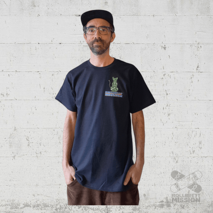 Rollbrett Mission Mosaik Katze T-Shirt schwarz - Rollbrett Mission