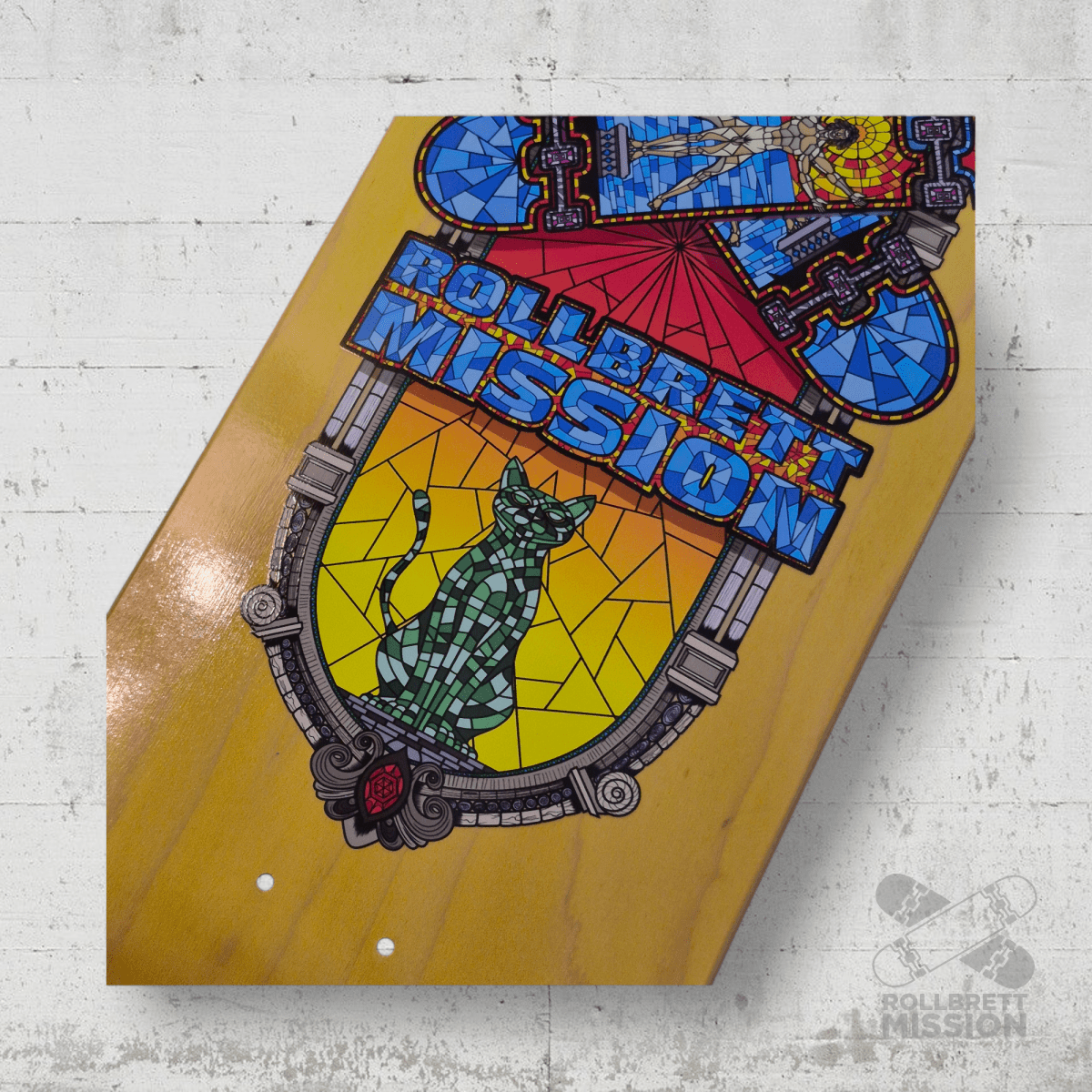 Rollbrett Mission Mosaik Medium Concave Deck - Skateboard - Decks - Rollbrett Mission