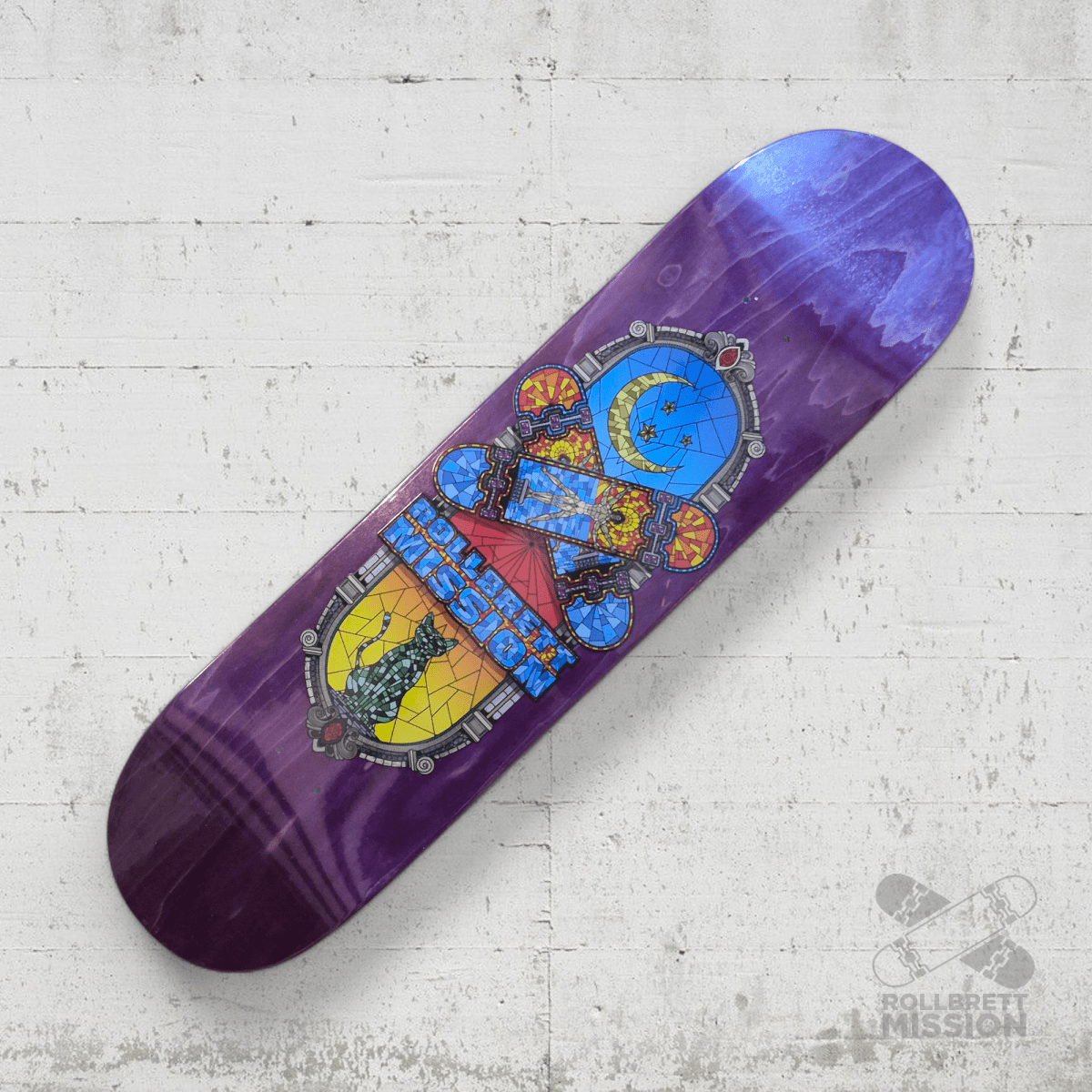 Rollbrett Mission Mosaik Medium Concave Deck - Skateboard - Decks - Rollbrett Mission