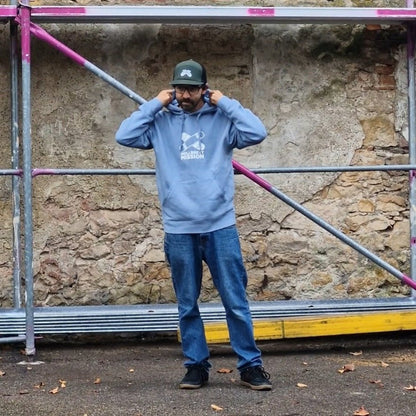Rollbrett Mission New Classic Hoodie mineral blue - Shirts & Tops - Rollbrett Mission