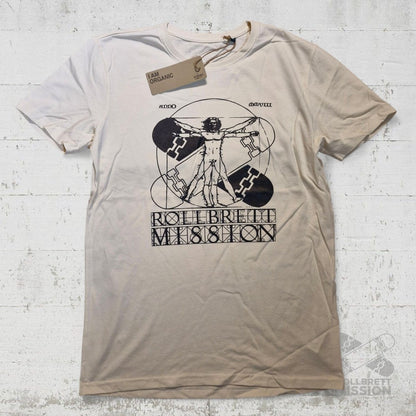 Rollbrett Mission Organic Big Vitruvian T-Shirt natural - Shirts & Tops - Rollbrett Mission