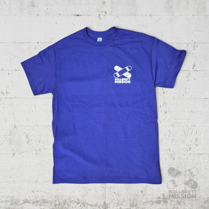 Rollbrett Mission Premium Mini Logo T-Shirt lila - Shirts & Tops - Rollbrett Mission