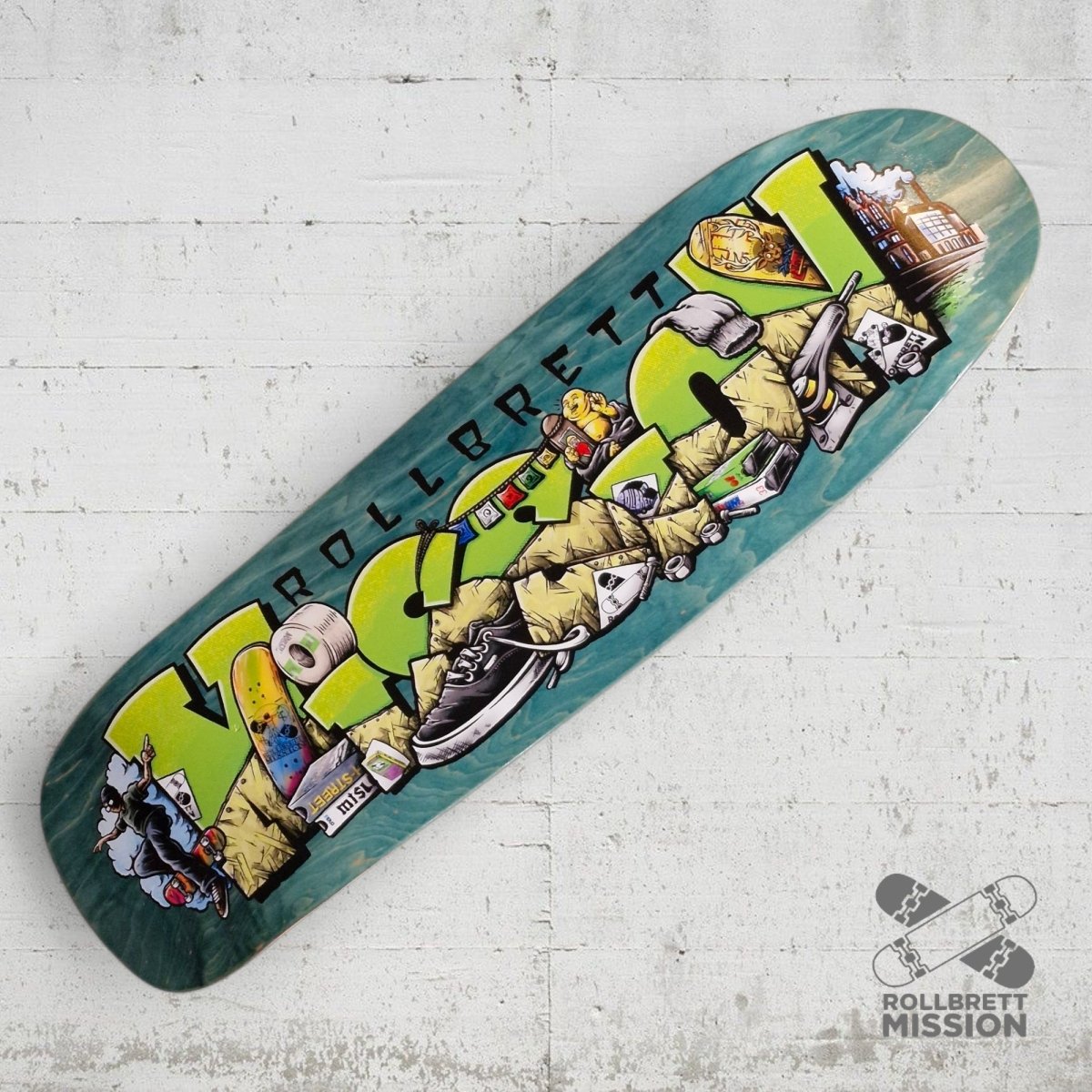 Rollbrett Mission Shop Spirit 9.31 Oldschool Deck - Skateboard - Decks - Rollbrett Mission