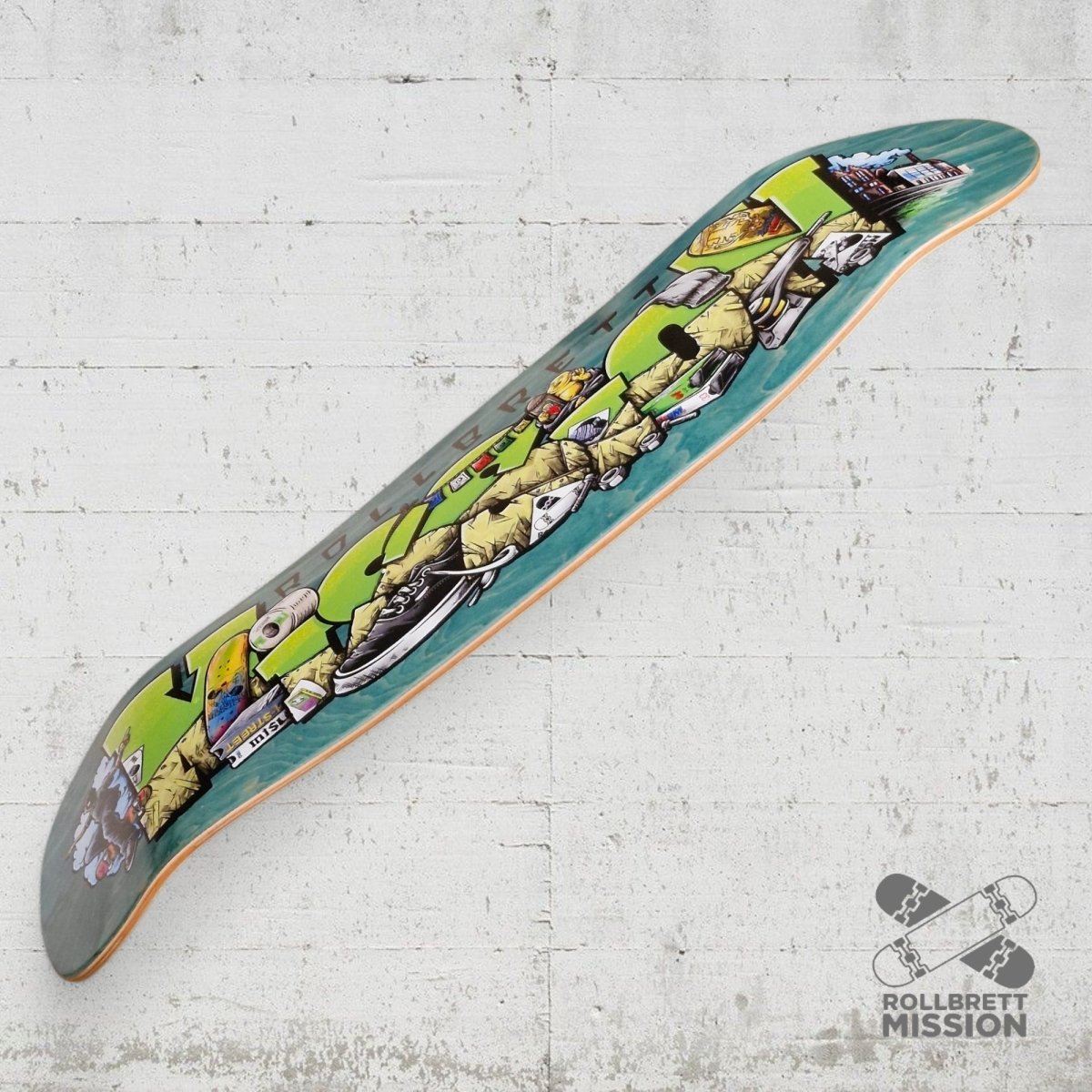 Rollbrett Mission Shop Spirit 9.31 Oldschool Deck - Skateboard - Decks - Rollbrett Mission