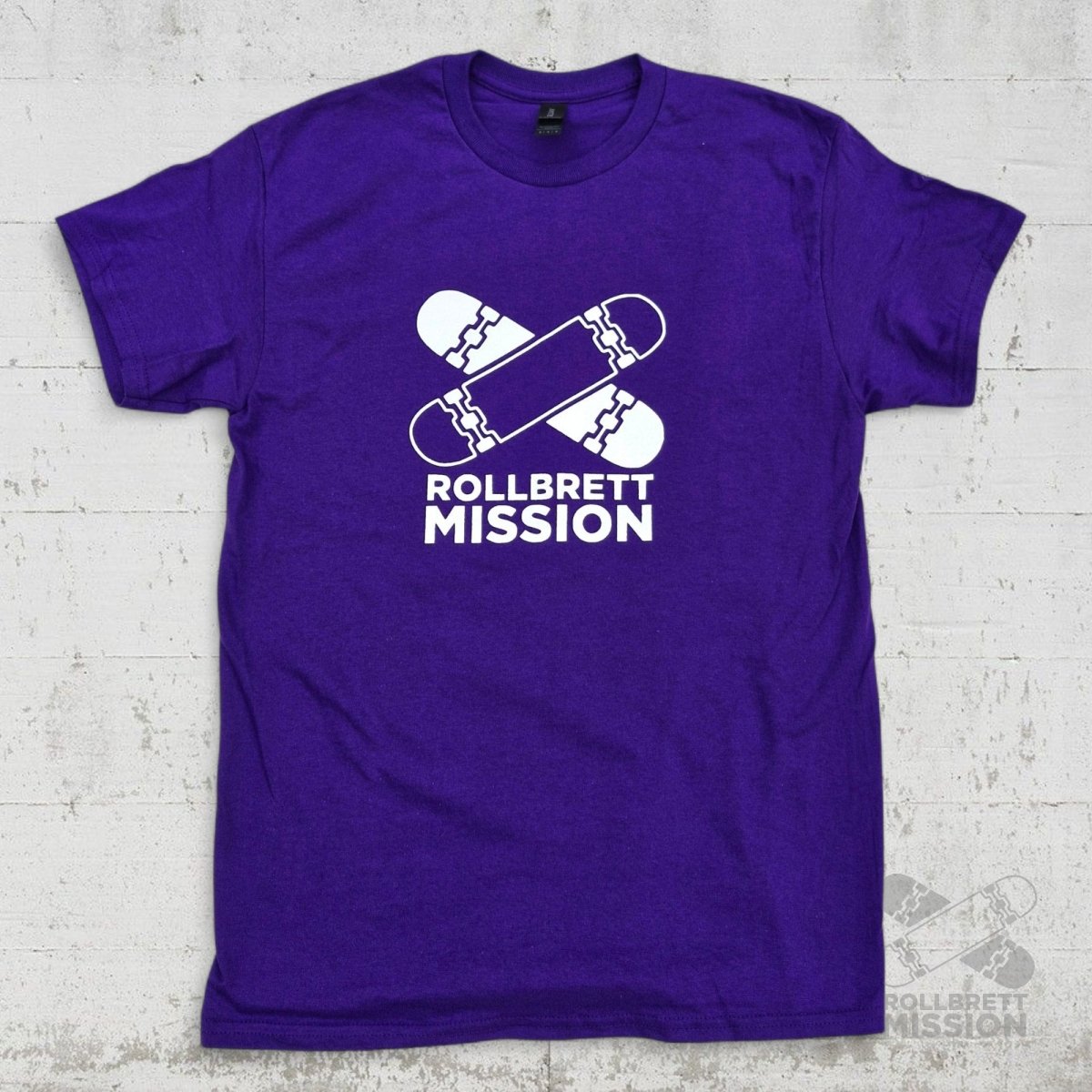 Rollbrett Mission T-Shirt Classic Logo lila - Rollbrett Mission