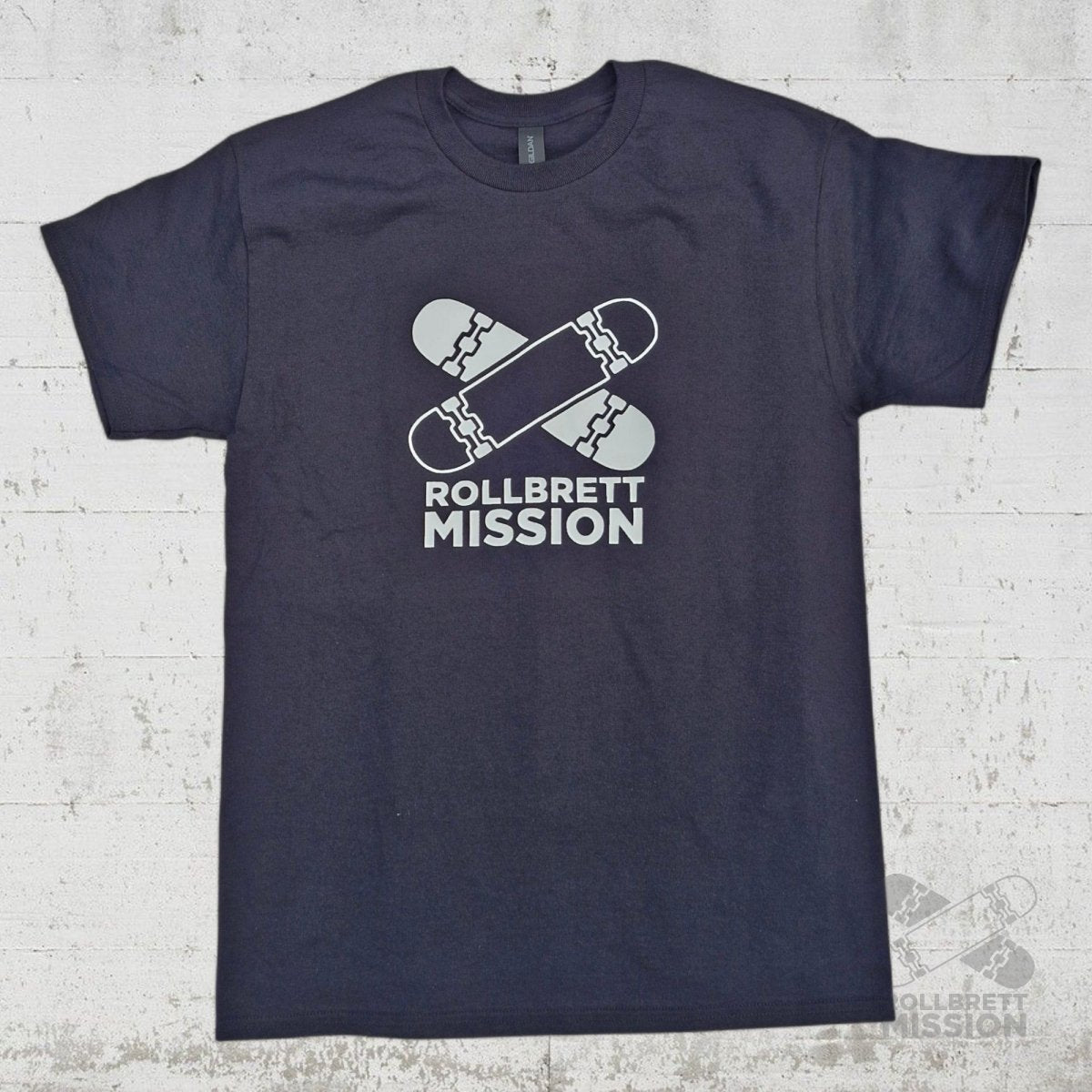 Rollbrett Mission T-Shirt Classic Logo schwarz - Rollbrett Mission