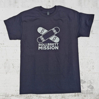Rollbrett Mission T-Shirt Classic Logo schwarz - Rollbrett Mission