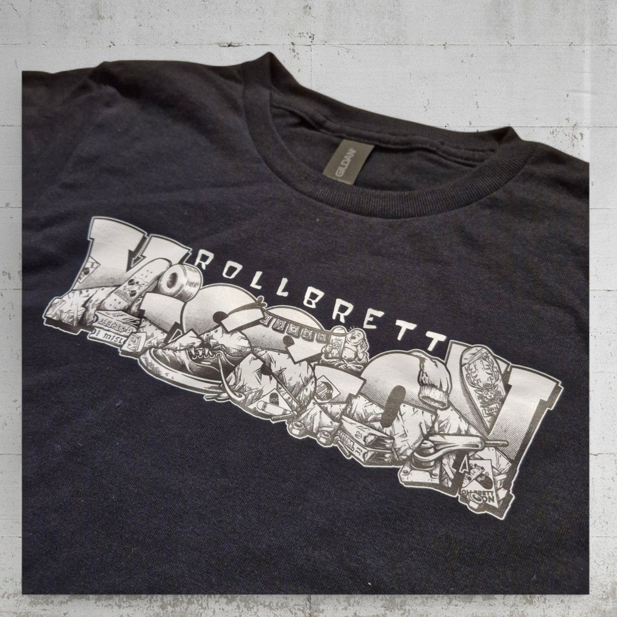 Rollbrett Mission T-Shirt Kids Shop Spirit schwarz - Shirts & Tops - Rollbrett Mission