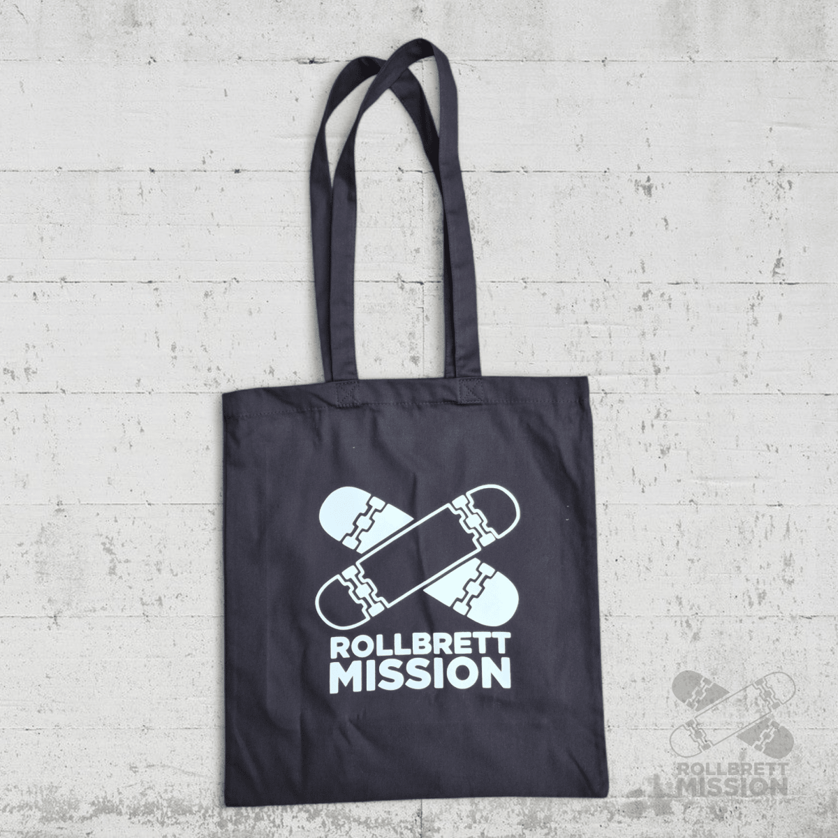 Rollbrett Mission Turnbeutel Baumwolltasche Klassik schwarz - Taschen & Gepäck - Rollbrett Mission
