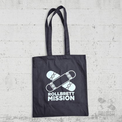 Rollbrett Mission Turnbeutel Baumwolltasche Klassik schwarz - Taschen & Gepäck - Rollbrett Mission