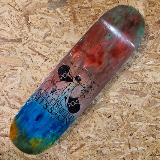 Rollbrett Mission Vitruvian 8.6 Logo Football Deck - Skateboard - Decks - Rollbrett Mission