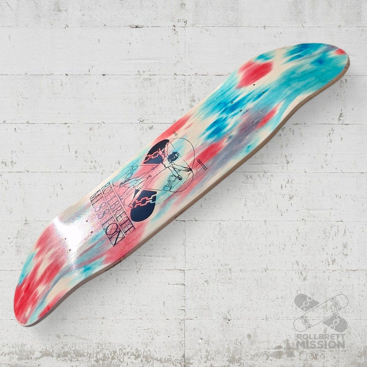 Rollbrett Mission Vitruvian Dickes Ei Deck Acid 1 - Skateboard - Decks - Rollbrett Mission