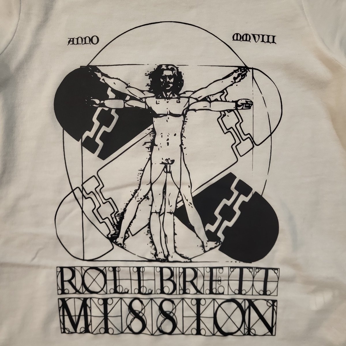 Rollbrett Mission Vitruvian Organic KIDS T-Shirt weiß - Shirts & Tops - Rollbrett Mission