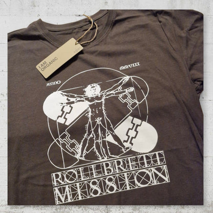 Rollbrett Mission Vitruvian Organic T-Shirt olivgrün - Shirts & Tops - Rollbrett Mission