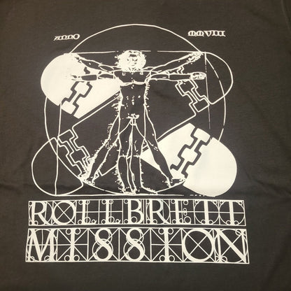 Rollbrett Mission Vitruvian Organic T-Shirt schwarz - Shirts & Tops - Rollbrett Mission
