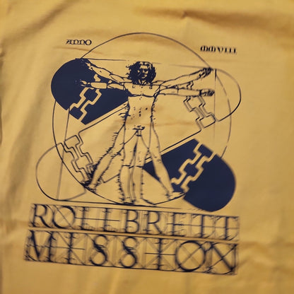 Rollbrett Mission Vitruvian Organic T-Shirt senfgelb - Shirts & Tops - Rollbrett Mission