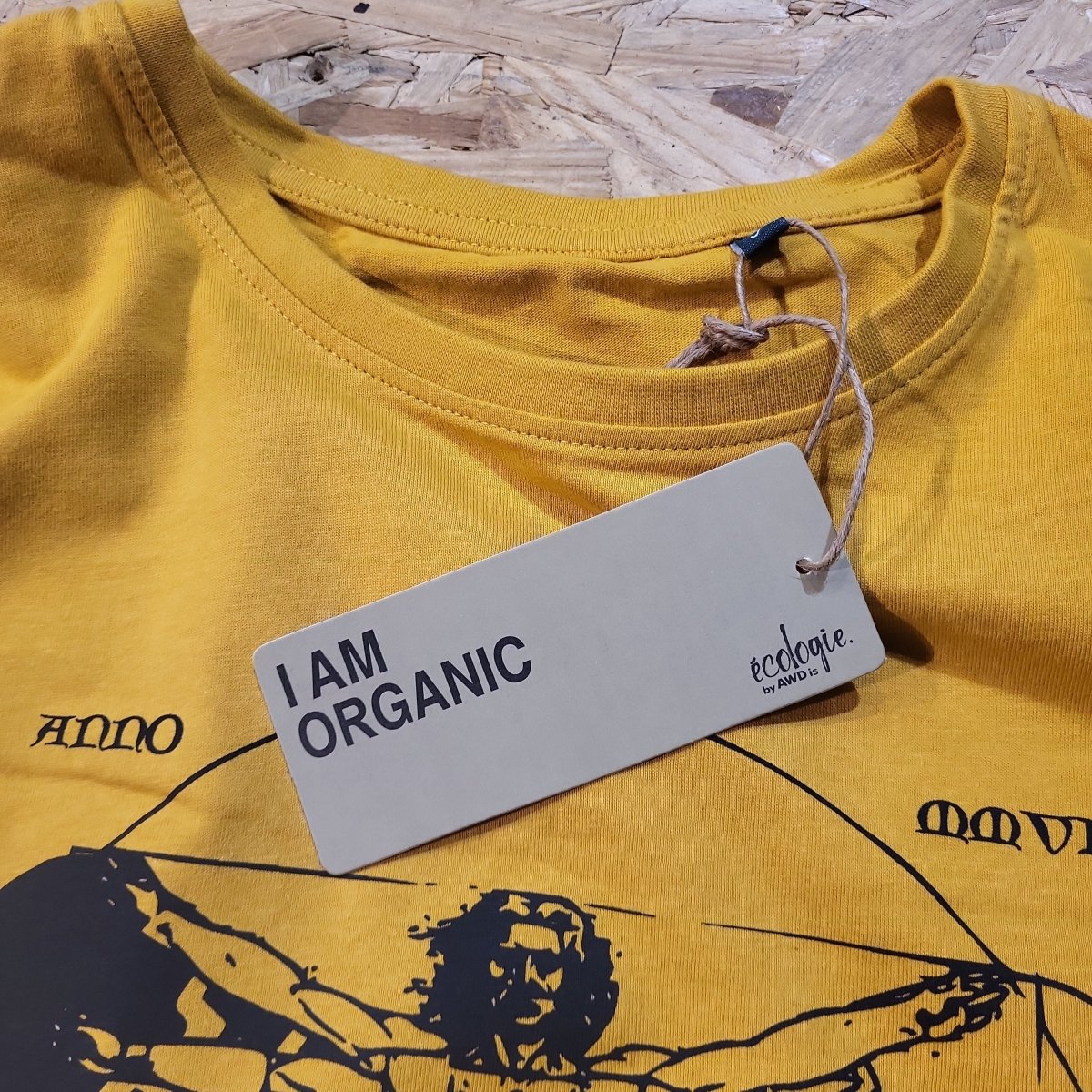 Rollbrett Mission Vitruvian Organic T-Shirt senfgelb - Shirts & Tops - Rollbrett Mission