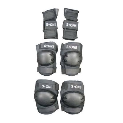 S-One Knee & Elbow & Wrist Starter Pads Protection Set - Skateboarding-Schutzausrüstung - Rollbrett Mission