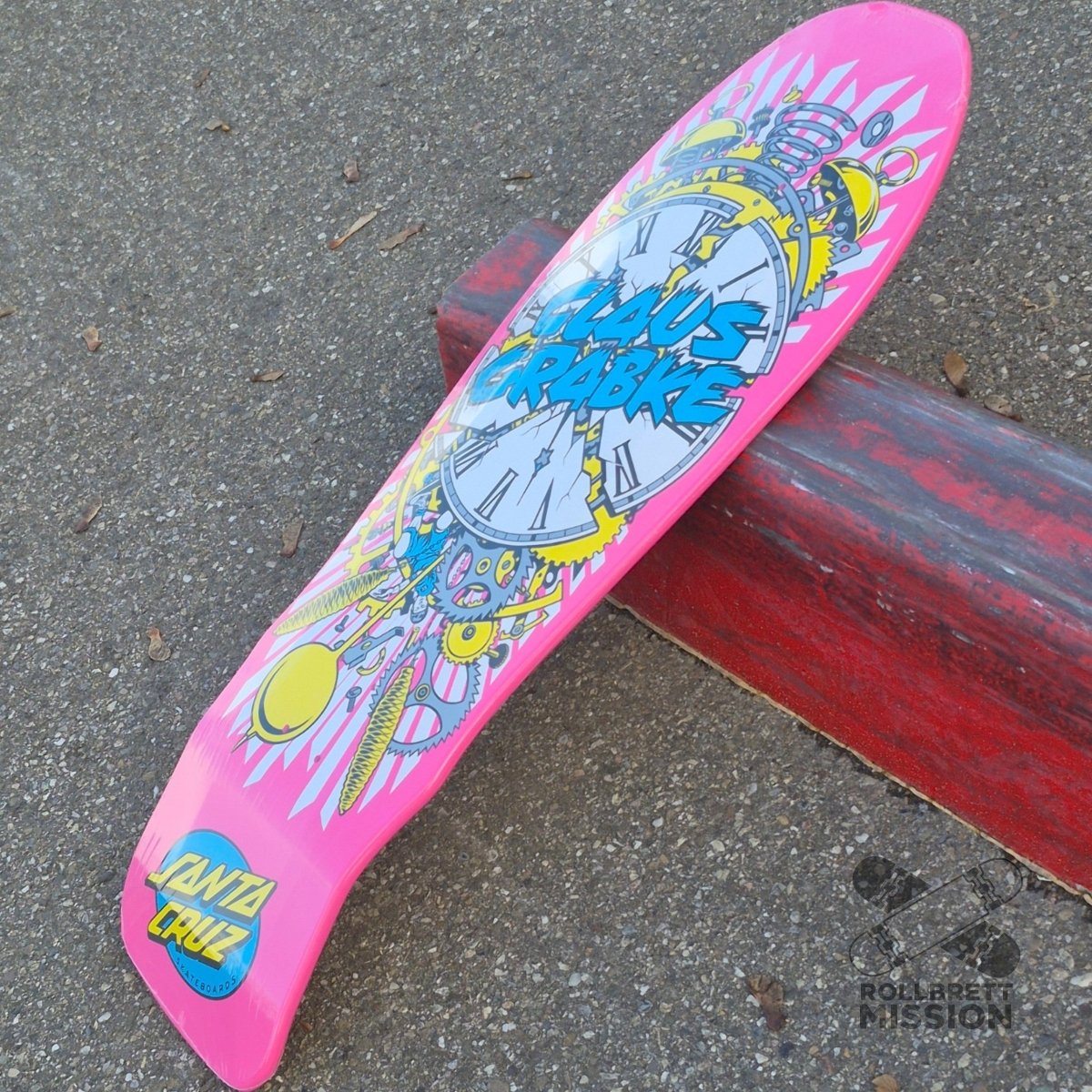Santa Cruz Claus Grabke Exploding Clocks pink 2026 Reissue Deck - Skateboard-Decks - Rollbrett Mission