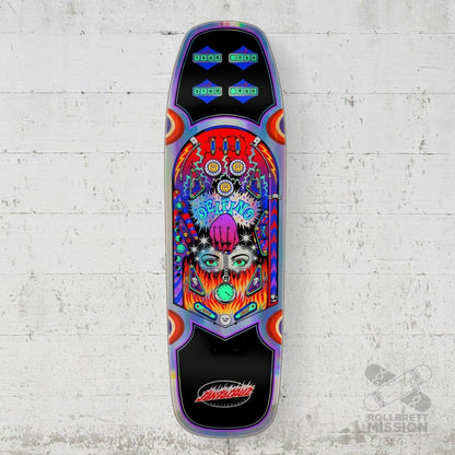 Santa Cruz Delfino Pinball Pro Shaped 9.14 Deck - Skateboard - Decks - Rollbrett Mission