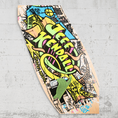 Santa Cruz Kendall Graffiti Reissue 9.69 Deck - Skateboard - Decks - Rollbrett Mission