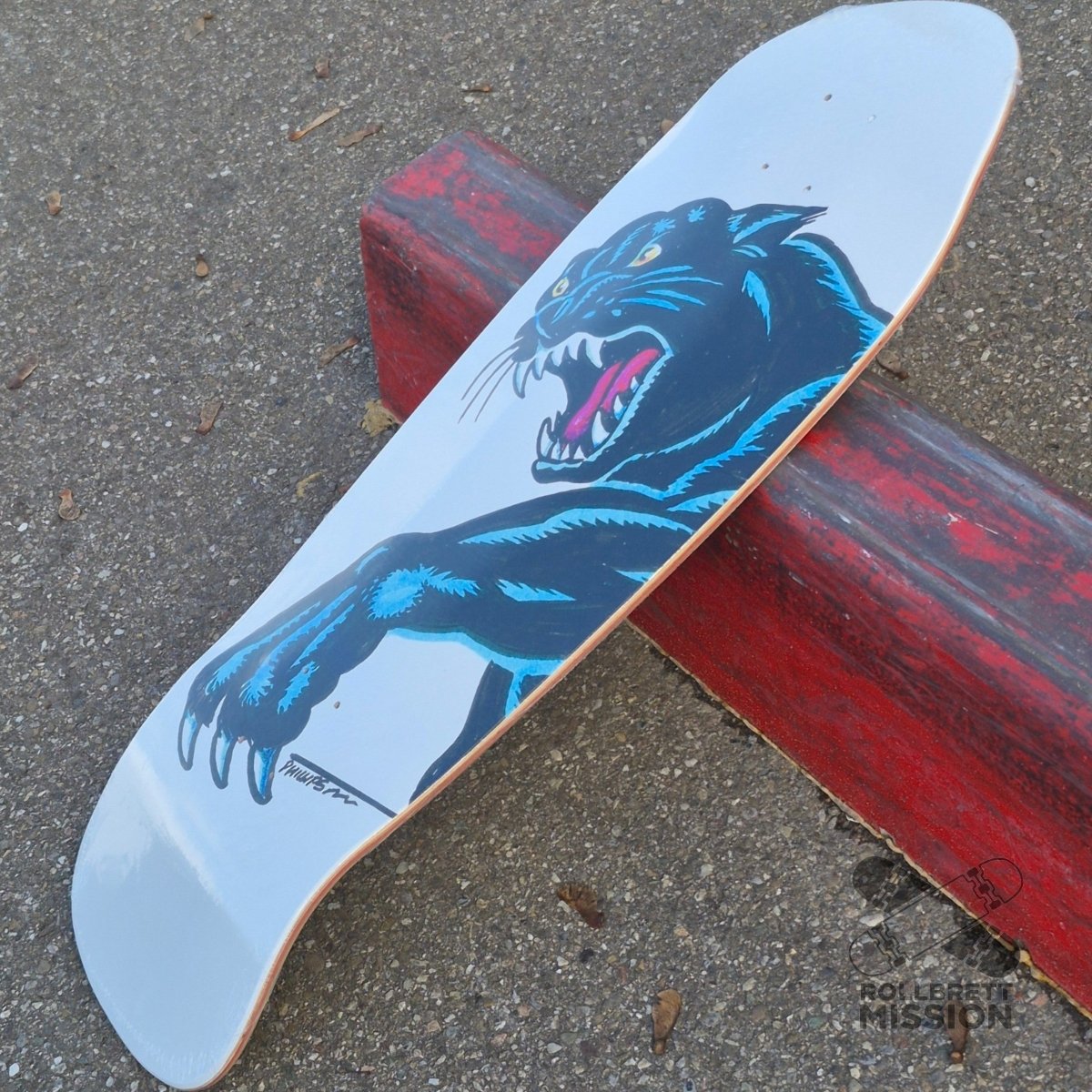 Santa Cruz Natas Kaupas Sketch Panther 2026 Reissue Deck - Skateboard-Decks - Rollbrett Mission